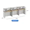Estación de Trabajo del Personal Escritorio de Computadora Hecho a Medida Muebles de Oficina Escritorio de Cubículo para Cuatro Personas Escritorio Doble Estación de Trabajo Combinación Libre