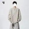 Sudadera con Bordado Pesado Tie-dye para Hombre Diseño Americano Nuevo Estilo Top Manga Larga Cuello Redondo Juventud Casual Holgada Chaqueta
