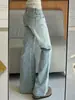Jeans acampanados sexys de estilo americano para mujer, con ribete de encaje, tiro bajo, adelgazantes, no ajustados, pantalones largos de campana, modernos para primavera y otoño