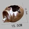 Vaso de cerâmica para paisagem aquática vaso vintage aquário vaso de cerâmica filtro de loop decoração jardim combinando jardim boca invertida