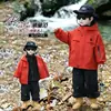 Conjunto de Cortavientos de Dos Piezas para Niños para Primavera y Otoño, Estilo Coreano, Chaqueta Deportiva Elegante y Genial para Niños, Comercio Exterior Transfronterizo