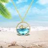 [Ballena nacida contigo] Collar de acero de titanio con forma de ballena para mujer, cadena de clavícula de cola de pez de alta gama de nicho de lujo ligero para novias, joyería