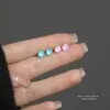 Pendientes de Plata de Ley S999 con Corte Fuego Artificial de Cuatro Garras para Mujer, Modernos, Lujo Ligero, Versátiles, Pendientes de Zirconia de Nicho Verano 2025, Venta al por Mayor