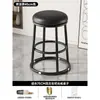 Taburete alto taburete de bar de lujo ligero con respaldo silla de bar hierro forjado isla casera silla de mostrador mostrador de caja registradora taburete de bar