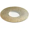 Plato de Sopa Occidental Dorado de Lujo Súper Grande de Fábrica Plato de Sombrero de Paja para el Hogar Plato Hondo Cerámica Restaurante Hotel Vajilla de Alta Gama