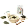 Bebida nutricional de avena con algas y sal marina para el desayuno, sustituto de comida salado listo para comer, paquete individual de 210 g, desayuno casual