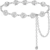 Joyería transfronteriza europea y americana, cadena de cintura hueca floral vintage para mujer, cadena corporal para chicas sexys, accesorio de cadena para vestidos y cintura