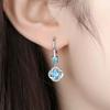 Pendientes de trébol de cuatro hojas de plata esterlina s925 para mujer, ligeros, de lujo, de alta gama, sencillos y elegantes, con diamantes, joyería para las orejas, regalo de cumpleaños