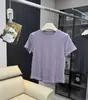 Camiseta de manga curta com gola redonda e acinturada em novo estilo, ombros retos, top esportivo de yoga básico versátil slim-fit 12879