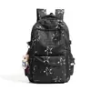 Mochila Escolar Moderna y Genial para Estudiantes de Preparatoria Hombres, Mochila de Viaje de Moda Estilo Coreano de Gran Capacidad para Estudiantes Universitarias Mujeres, Mochila Reflectante para Computadora