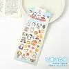 Pegatinas de cristal tridimensionales de dibujos animados, pegatinas lindas sólidas en relieve, materiales de decoración para diario DIY, pegatinas para vaso de agua y teléfono