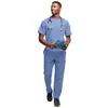 Roupa para Lavar Roupa à Mão Masculina Europeia e Americana, Roupa Cirúrgica para Doutor, Enfermeiro, Elástica, Secagem Rápida, Odontológica, Pet, Roupa de Trabalho, Personalização