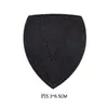 Atacado do fabricante patches de tecido autoadesivos sem costura, patches de reparo de roupas de algodão sem costura, patch bordado preto DIY para bolsas