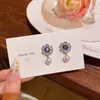 Versátil Clip para Oreja con Borla para Bobina de Mosquito para Mujeres Sin Perforaciones, Pendientes de Clip para Hélice Auricular, Pendientes Ligeros de Lujo de Gama Alta, Aretes de Botón