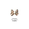 Nova Fita com Estampa de Leopardo Laço Joias para Unhas Cor Maillard Combinação de Cores Decoração de Unha Sexy Personalizada Material