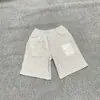 Pantalones Cortos Deportivos Casuales de Malla con Cordón y Estampado de Logo Francés Clásico Pintado a Mano Alcatraz