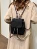 Bolsa Pequena de Lã Nicho 2024 Nova Tendência Bolsa Coreana Feminina Pequena Literária Retrô Versátil Mochila Transfronteiriça