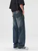Ropa para Hombre Maple House / 2026 Primavera/Otoño Nuevos Jeans Rectos Holgados de Calle Americana para Hombre, Pantalones Largos Retro