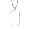 Colar com Pingente de Placa de Aço Inoxidável Moda Transfronteiriça Europeia e Americana Para Meu Filho Carta Pingente de Placa Militar Pode Ser Gravado