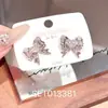 Colección de Pendientes de Hueso de Titanio Estilo Coreano, Pendientes de Lujo Ligero con Lazo para Mujer, Accesorios Sencillos para Orejas con Pasador de Plata S925
