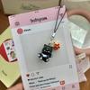 Llavero de gato hello tridimensional lindo accesorios de dibujos animados adornos creativos hechos a mano adornos para bolsa de estudiante
