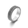 Comercio Exterior Anillo Punk Europeo y Americano de Calavera con Cruz, Anillo de Joyería Moderno y Genial, Anillo de Articulación de Diseño Personalizado