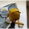 Nuevo Bolso Cuadrado Pequeño de Color Sólido 205 Nuevo Bolso de Lona Lavada Estilo Japonés de Un Hombro para Teléfono Bolso Cruzado Versátil Casual para Mujer