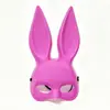 Máscara de Conejita de Halloween de Media Cara de Fábrica Origen en Stock, Disponible para Dropshipping