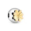 Broche Pandora de Plata de Ley 925 con Resina en Forma de Corazón de Flor de Durazno con Incrustación Completa de Diamantes, Tendencia de Moda Personalizada