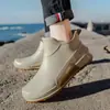 2025 Botas de Lluvia Nuevas para Pareja Botas de Lluvia de Primavera y Verano para Mujer Ropa Exterior de Hombre Estilo Pesca Camping Zapatos de Agua Botines Cortos de Moda Invierno