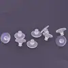 Frisbee Transparente Ecológico Cojín Suave Pinza Triangular Pinza de Rana Tapón para el Oído para Prevenir Alergias Cierre de Pendiente Tapón Trasero Tapa para el Oído