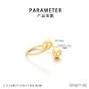 Anillo abierto de gota de agua suave de moda europea y americana, joyería de comercio exterior transfronterizo, anillo de diamantes de acero inoxidable con coma