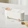 Caja de Almacenamiento Cosmético con Tapa, Organizador Dividido Chapado para Discos de Algodón Esponjas, 213.5x85.7x91mm 3 Colores para Tocador