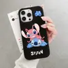 Funda de Silicona 3D de Dibujos Animados de Stitch para iPhone 1156 Pro Max, Funda Protectora