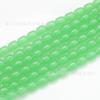 Cuentas de Cubo de Jade Imitación Cilíndricas de 8X10Mm Vidrio de Cristal Porcelana Cuentas de Azufaifa Accesorios de Joyería DIY Cuentas de Azufaifa de Vidrio