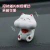 Enfeite Solar Fofo para Carro Gato da Sorte Desenho Animado Gato de Cabeça Grande Decoração para Painel