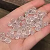 Cristal Blanco Natural Semillas Pax Incrustadas de Diamantes Cuentas para Pulsera DIY Colgante Cuentas con Cuentas Rojo Philippe