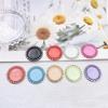 Diámetro interior 25 mm base de gema del tiempo 12 colores collar decorativo de lazo para niños colgante con cuentas accesorios DIY
