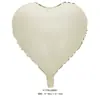 Globos con Forma de Corazón de 18 pulgadas Color Sólido Liso Globos de Corazón de Papel de Aluminio Decoración y Globos para Actividades de Liberación del Día de San Valentín