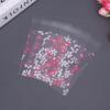 Bolsa OPP autoadhesiva para tarjetas pequeñas, gatito, círculo blanco, estrellas blancas, fuera del empaque de tarjeta, galletas, regalo, empaque universal transparente de puntos