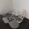 Centro de Mesa para Postres de Acrílico Bandeja para Pastel de Boda Soporte de Exhibición Soporte para Pasteles de Té de la Tarde Mesa para Descanso de Té de Buffet Frío