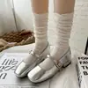 Calcetines Largos Finos Antideslizantes Adelgazantes para Mujer de Primavera y Otoño, Malla Transpirable 100% Algodón, Calcetines Caídos de Red