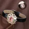 Elegante y Creativo Pulsera de Copo de Nieve de Circonita, Estilo Minimalista, Cobre Puro Exquisito para Mujer, Venta Directa del Fabricante, Exclusivamente para Suministro Transfronterizo