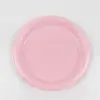 Plato Desechable de Plástico PS Personalizado de Fábrica Plato de Cena Colorido Redondo Plato para Pastel Comida Fría Plato de Postre 79 pulgadas
