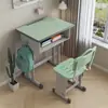Escritorio Estilo Escuela para Estudiantes de Primaria, Juego de Escritorio y Silla de Estudio para Niños para Uso en Casa para Niños y Niñas, Juego de Escritorio para Tareas