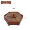 Caja de dulces sala de estar doméstica compartimento caja china de frutos secos plato creativo para refrigerios refrigerios frutos secos caja de madera para nueces