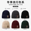 Gorro de Punto de Invierno Transfronterizo, A prueba de Frío con Felpa Adicional y Espesado, Gorro de Lana Juvenil a la Moda y Versátil, Gorro para Exteriores al por Mayor