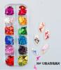 Nail Art variedade de 12 caixa rebite misto Joias Diamante Magic cor Pearl strass cor diamante lantejoulas unha acessórios cadeia