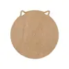 Manteles Individuales y Posavasos de Yute con Forma de Oreja de Gato Seleccionados Cuidadosamente, Hechos de Material de Yute, Fáciles de Guardar y Resistentes a Altas Temperaturas