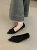 Zapatos de mujer grises de tacón alto estilo francés, nueva colección otoño/invierno 2025, zapatos de salón retro de punta fina con forro de felpa, adecuados para ir al trabajo